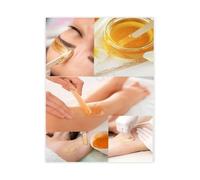 MDBJTCYZN Beauty Salon Wall-Art Body Waxing Menu Poster Canvas Print for Professional Aesthetic Clinic or Nail Decor(Unframed,16x24inch(40x60cm))