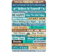 MDBJTCYZN Daily Reminder to Be Happy Sign 8 X 12 in