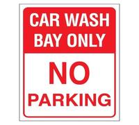 MDBJTCYZN Do Not Park Car Wash Bay Only Sign Industrial Metal Tin 12x8 Inch