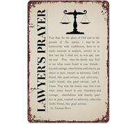 MDBJTCYZN Esquire Celestial Entreaty Patina Metal Sign For Arbitration Suite Witness Room Wall Hanging Attorney Appreciation 8 X 12 inch