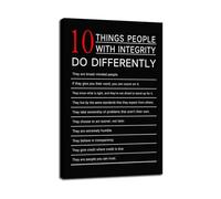 MDBJTCYZN Ethical Living Poster Motivational Wall-Art Canvas Print for Classroom Decor Office Inspiration and Personal Development at Home(Unframed,08x12inch(20x30cm))
