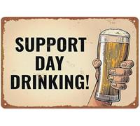 MDBJTCYZN Humorous Ale Brew Metal Tin Sign Rustic Aluminum Plaque For Bar Pub Patio Man Cave Garage Game Room Wall-Art 8 X 12 inch