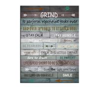 MDBJTCYZN Inspirational Canvas Poster Motivational Quotes for Entrepreneurs Hustle Wall-Art Home Office Bedroom Decor(Unframed,12x18inch(30x45cm))