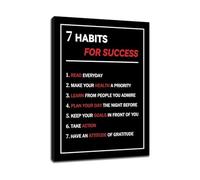 MDBJTCYZN Inspirational Canvas Wall-Art Motivational Quotes Poster for Entrepreneurs Office Decor Modern Home Study Room Bedroom(Framed,12x18inch(30x45cm))