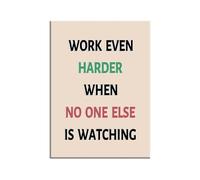 MDBJTCYZN Inspirational Quotes Canvas Wall-Art Motivational Poster for Teens Entrepreneur Hustle Mindset Bedroom Decor(Framed,12x18inch(30x45cm))