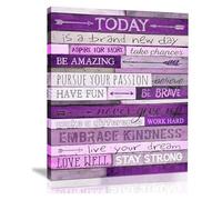 MDBJTCYZN Inspirational Wall-Art for Teen Girl Room Quotes Motivational Poster Canvas Print Aesthetic Bedroom Decor(Unframed,12x18inch(30x45cm))
