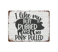 MDBJTCYZN Keep Calm And Grill On Vintage Metal Sign Funny BBQ Tin Plaque for Outdoor Kitchen Patio Man Cave Wall Decor Retro 8 X 12 Inch