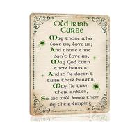 MDBJTCYZN Luck Shamrock Poster Vintage Irish Wall-Art Retro Decor for St Patricks Day Home Bar Cafe Farmhouse Gift(Framed,16x24inch(40x60cm))