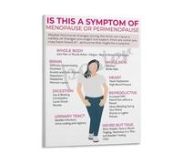 MDBJTCYZN Menopause Symptom Chart Educational Poster Health Resource for Womens Wellness Office Clinic Decor(Framed,12x18inch(30x45cm))