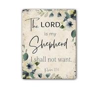 MDBJTCYZN Metal Wall-Art In Safe Hands Faith Quote Rustic Tin Sign for Home Office Bible Study Wall Decor 8 X 12 inch