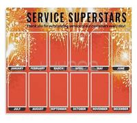 MDBJTCYZN Motivational Office Decor Custom Employee of the Month Metal Tin Sign Recognition Award for Workplace Break Room Wall-Art 8 X 12 inch