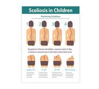 MDBJTCYZN Posture Awareness and Spine Health Chart Educational Guide Canvas Wall-Art Poster for Study Chiropractic Office(Unframed,08x12inch(20x30cm))