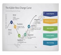 MDBJTCYZN Professional Psychology Poster Kübler Ross Change Curve and Grief Stages Chart Canvas Wall-Art for Therapist Clinic and Study Decor(Unframed,08x12inch(20x30cm))
