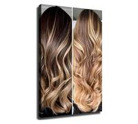 MDBJTCYZN Professional Salon Hairstyles Poster for Women Client Consultation Wall Chart for Hairdresser Station and Decor(Framed,12x18inch(30x45cm))