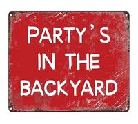 MDBJTCYZN Rustic Metal Tin Sign Let The Times Roll Backyard Fun Wall Decor For Summer BBQ Pool Party Gazebo 8 X 12 inch