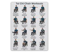 MDBJTCYZN Seated Flow and Balance Aluminum Sign Metal Wall-Art for Active Living Space Community Center Quiet Room 8 X 12 inch