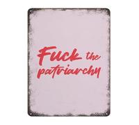 MDBJTCYZN Smash The Patriarchy Retro Vintage Metal Sign Feminist Tin Wall-Art For Home Office Statement Decor 8 X 12 in