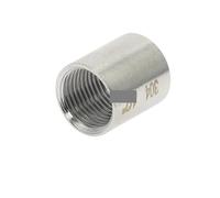 MDBJTCYZN SS 304 Stainless Steel Water Pipe Fitting 1/8" 1/4" 3/8" 1/2" 3/4" 1" 1-1/4" 1-1/2" 2" Straight Female Threaded Pipe Fitting(DN8)