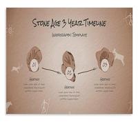 MDBJTCYZN Stone Age Timeline Educational Poster History Chart Canvas Wall-Art for Classroom Study Room Decor(Unframed,16x24inch(40x60cm))