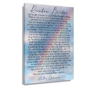 MDBJTCYZN Sympathy Gift For Loss Of Pet Rainbow Bridge Memorial Quote On Frameless Print Soothing Wall-Art For Bedroom Living Room Decor(Framed,08x12inch(20x30cm))