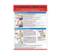 MDBJTCYZN The Heimlich Maneuver & Choking First Aid Poster - Minimalist Design with Step-by-Step Instructions, Durable Cardstock for Quick Reference at Work or Home (Framed,16x24inch(40x60cm))