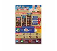 MDBJTCYZN The Six Food Groups Healthy Eating Poster Nutrition Reference Chart Educational Canvas Print Wall-Art for Kitchen Dining Room(Unframed,16x24inch(40x60cm))