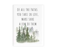 MDBJTCYZN They Are Fun Quote All The Paths You Take In Life Canvas Wall-Art Poster Motivational Decor for Office Dorm Room(Unframed,12x18inch(30x45cm))