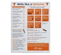 MDBJTCYZN Think Like A Historian History Skills Critical Thinking Guide Educational Canvas Wall-Art Print(Unframed,12x18inch(30x45cm))