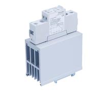 MDBJTCYZN TRA23A60H 60A Heat Sink Solid State Relay AC AC 90-250VAC in Out 24-280VAC Voltage Control Relay Board& Module Din Rail