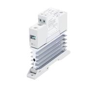 MDBJTCYZN TRA48A25L 25A Heat Sink Solid State Relay AC AC 90-250VAC in Out 90-480VAC Voltage Control Relay Board& Module Din Rail