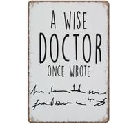 MDBJTCYZN Vintage Doctor Humor Metal Sign A Wise Once Wrote Funny Wall Plaque for Physician Office Clinic Room Decor 8 X 12 in