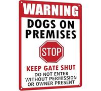 MDBJTCYZN Vintage Keep Out Sign Metal Tin Retro No Trespassing Do Not Enter Wall-Art for Backyard Gate Property Fence 8 X 12 inch