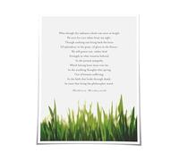 MDBJTCYZN Vintage Poetry Poster Canvas Wall-Art Classic Literary Quote Print for Book Lovers Study Decor Living Room Hallway(Framed,16x24inch(40x60cm))