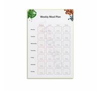 MDBJTCYZN Visual Meal Planning Poster Weekly Healthy Food Ideas for Clean Eating Kitchen and Dining Area Decor(Unframed,16x24inch(40x60cm))