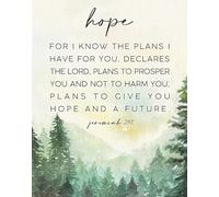 MDBJTCYZN Wall-Art Poster Jeremiah 29:11 For I Know The Plans Inspirational Home Decor Uplifting Gift For Believers(Framed,16x24inch(40x60cm))