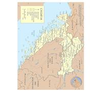 MDBJTCYZN Wall-Art Poster Map of Croatia Political with Major Cities Roads Airports for Decoration Europe Travel Inspiration Study(Framed,12x18inch(30x45cm))