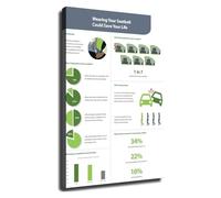 MDBJTCYZN Workplace Poster How To Use Seat Belts Correctly Educational Chart for Auto Shop Break Room DMV Office(Unframed,08x12inch(20x30cm))