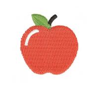 mdc Parche termoadhesivo de manzana roja, 3 x 2,5 cm