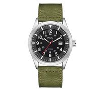 MDC,Reloj de cuarzo analógico militar para hombre, reloj de pulsera táctico militar para hombre, reloj de escritura de trabajo de campo al aire libre con visualización de fecha, verde, Pulsera