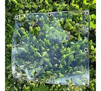 MDCG Transparente Lona alquitranada balcón Patio Planta Impermeable Mantener Caliente Paño de plástico Vidrio Blando Parabrisas Lonas de Exterior Claro 0,3mm de Espesor, 360g/m²