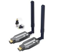 MDDCOFLY Transmisor y receptor HDMI inalámbrico, 150 m, 4 K, decodificación 1080P, Plug & Play, 2.4 G/5.8 G, HDMI inalámbrico portátil para PC/TV Box/proyector