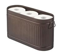 mDesign Portarrollos de Papel higiénico para 6 Rollos - Almacenamiento de Metal Independiente para Rollo de Papel higiénico - Almacenamiento Compacto para Rollo de Papel higiénico para baño Principal