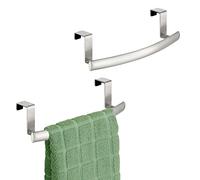 mDesign Spira Collection - Toallero Curvado de Acero para Colgar en la Puerta, Colgador para Armario o Armario, Soporte para Cocina, baño, sostiene Toallas de Mano/Platos, paños de baño, colección