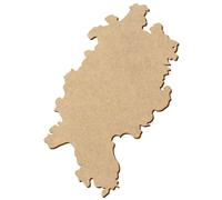 MDF cortado Hesse - Tamaño 5 - 50 cm, individualmente o en paquetes de 10, 25, 50 y 100 unidades. Para manualidades y pintar. Paquete con: 1 pieza, altura: 11 cm de alto