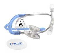 MDF Dual Head Fonendoscopio ligero de doble cabeza - Azul Tranlúcido (MDF747-IIC)