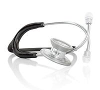 MDF Instruments Epoch - Estetoscopio de doble cabeza de titanio Negro| Plateado (MDF777T11)