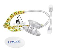 MDF Girasol MD One Epoch Estetoscopio, Titanio Ligero, Doble Cabeza, Adulto, Programa-piezas-gratuitas-de-por-vida, Tubo: Girasol, Membrana y Auricular: Plata, MDF777TF