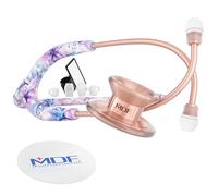 MDF Instruments MD One Epoch Fonendoscopio, Titanio Ligero, Doble Cabeza, Adulto, Programa-piezas-gratuitas-de-por-vida, Monet, Oro Rosa, MDF777TMORG +MDF maletín de viaje