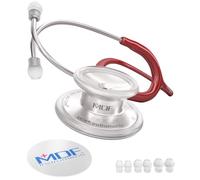 MDF Instruments MD One Estetoscopio doble cabeza de acero inoxidable - GarantÌa de por vida & Programa-piezas-gratuitas-de-por-vida MDF77717 (rojo vino)