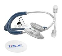 MDF® MD One® Premium Estetoscopio doble cabeza de acero inoxidable - Garantía de por vida & Programa-piezas-gratuitas-de-por-vida - (MDF777) (Azul Real)